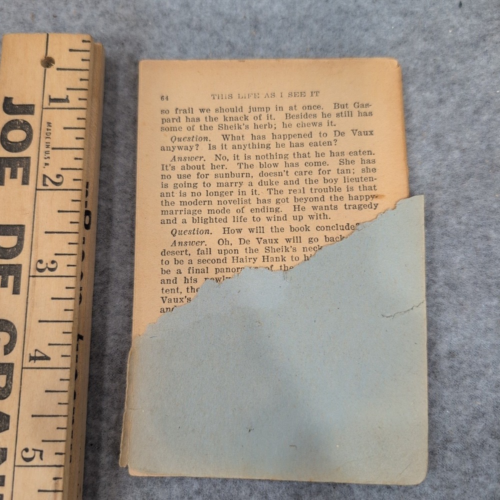 Little Blue Book 1118 This Life As I See It Stephen Leacock Vintage Paperback - Picture 2 of 2